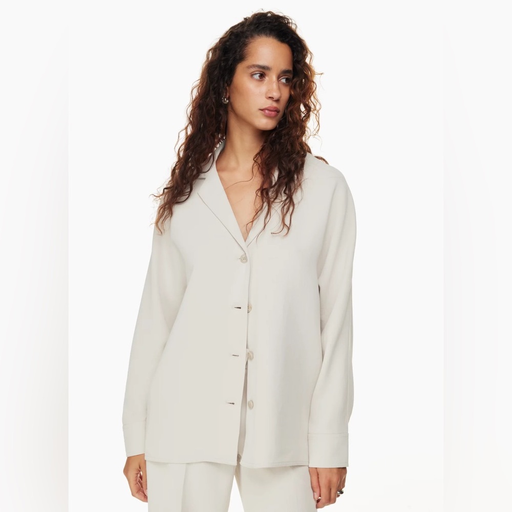 Wilfred Freeform Shirt - MATTE PEARL - SIZE SMALL - NWT